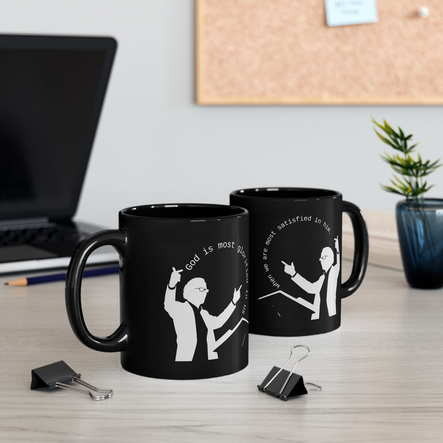 John Piper Quote Mug, Black 11oz or 15oz