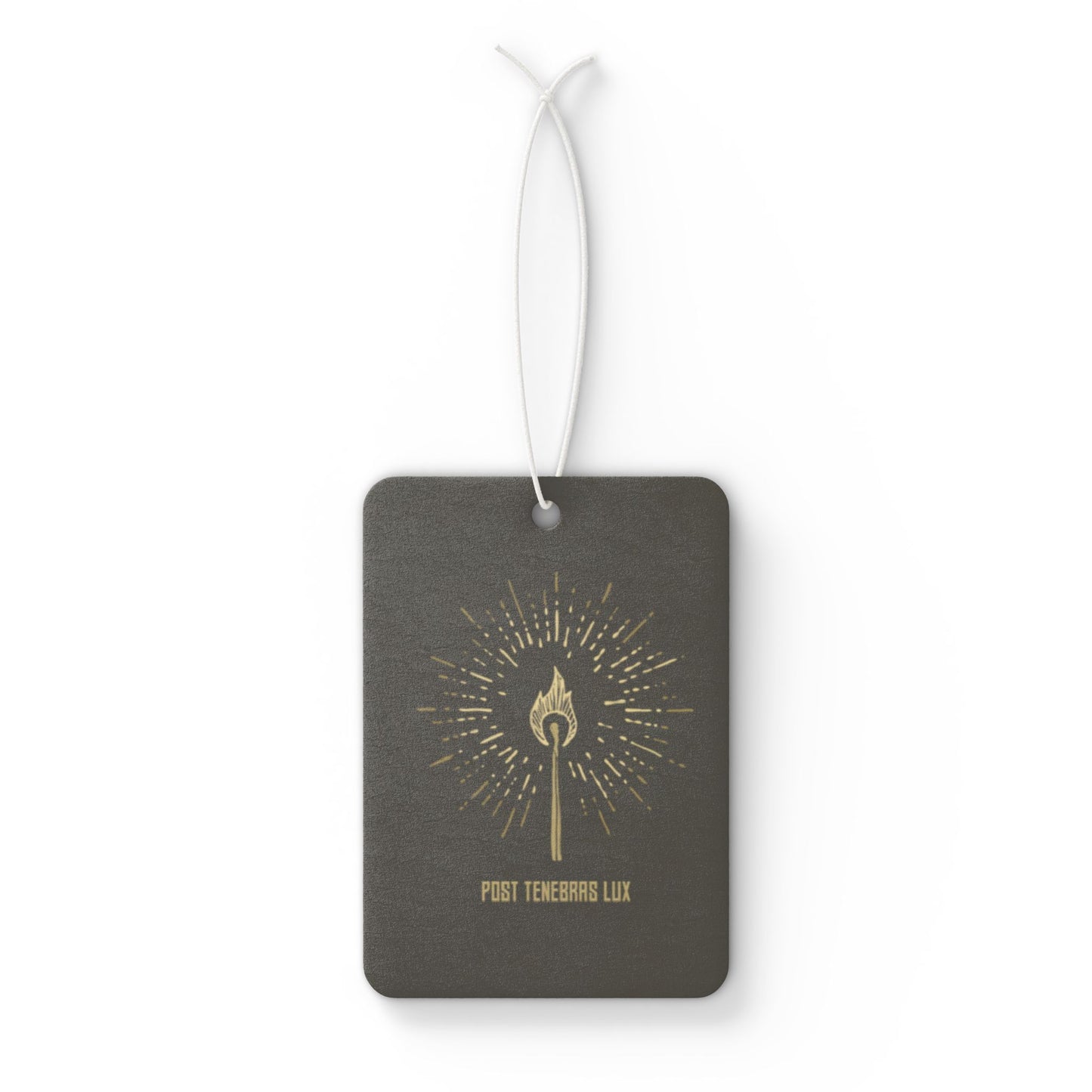 ‘Post Tenebrax Lux’ Car Air Freshener Decor
