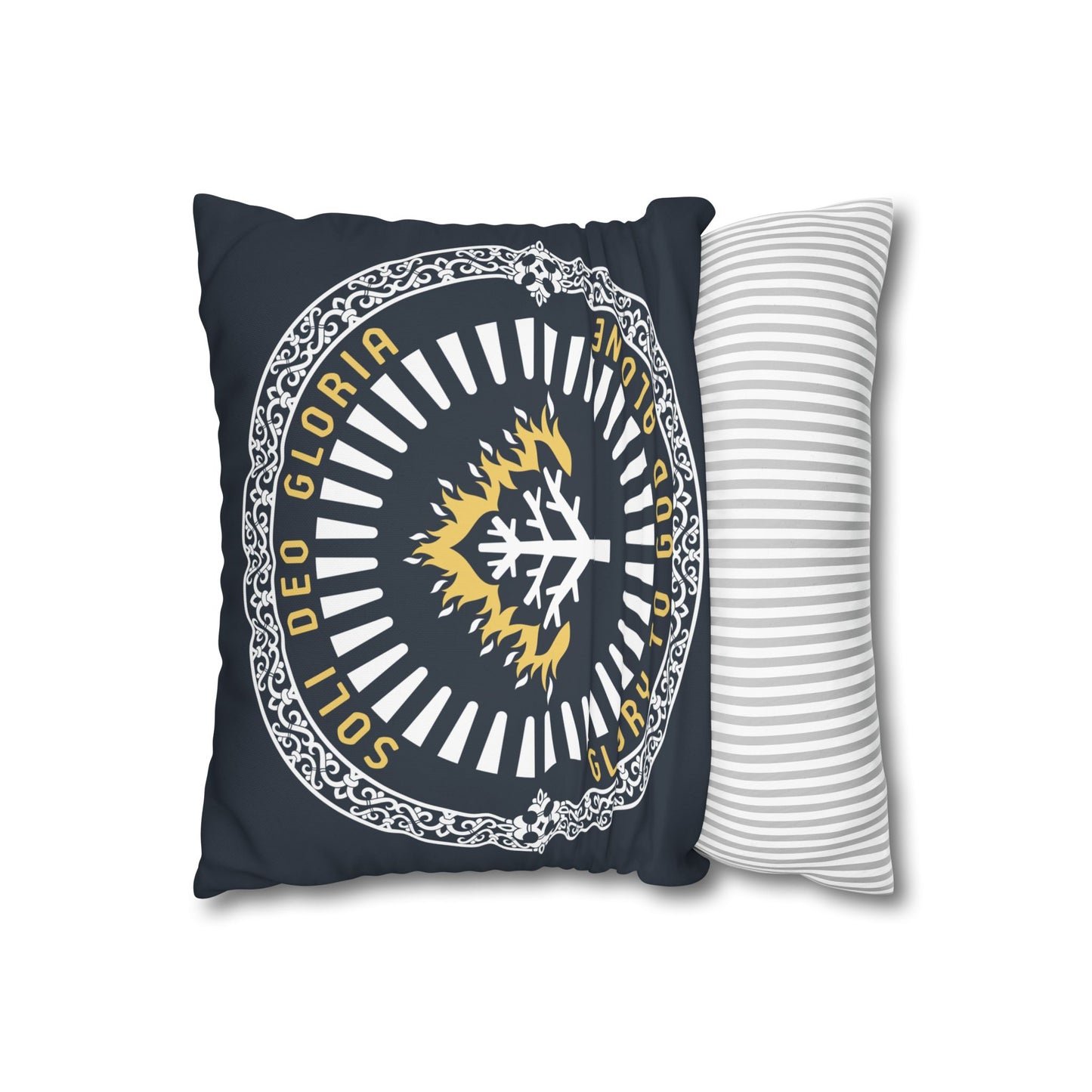 ‘ Soli Deo Gloria’ Square Poly Canvas Pillow Cover