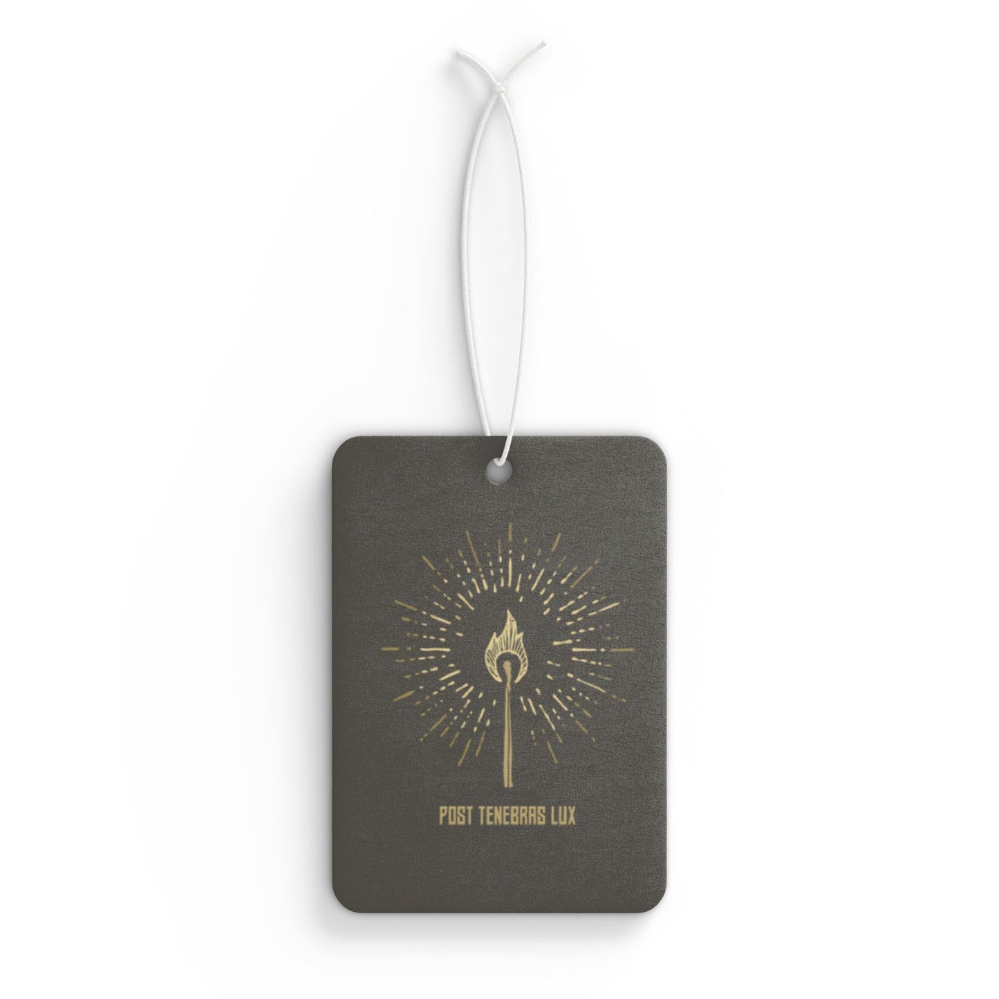 ‘Post Tenebrax Lux’ Car Air Freshener Decor