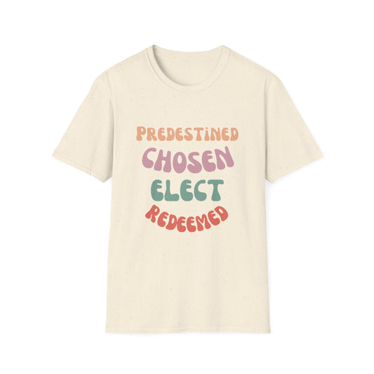 ‘Predestined, Chosen, Elect, Redeemed’ Softstyle T-Shirt