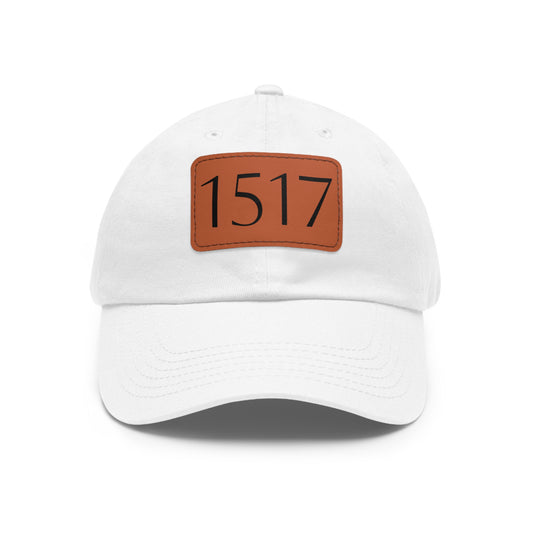 ‘1517 Reformation’ Leather Patch Fitted Cap